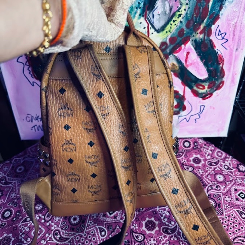 Mcm Visetos Small Side-Stud Backpack - image 3